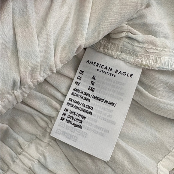 American Eagle Striped Green Blue Pink White Cottagecore Striped Tank Top XL - Picture 4 of 9